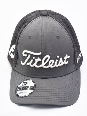Titleist Golf Pro V1 FJ FootJoy New Era Mesh Flex Fitted L/XL Hat Cap Gray GR75